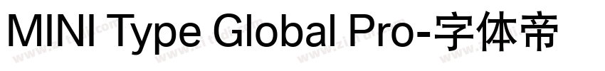 MINI Type Global Pro字体转换